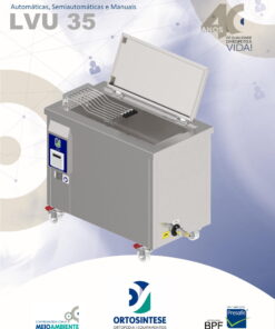 Lavadoras Ultrassônicas de Bancada Automáticas, Semiautomáticas e Manuais LVU 35